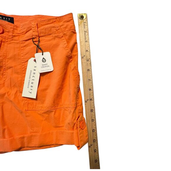 Sanctuary Orange Shorts Size 28 NWT - Picture 6 of 6
